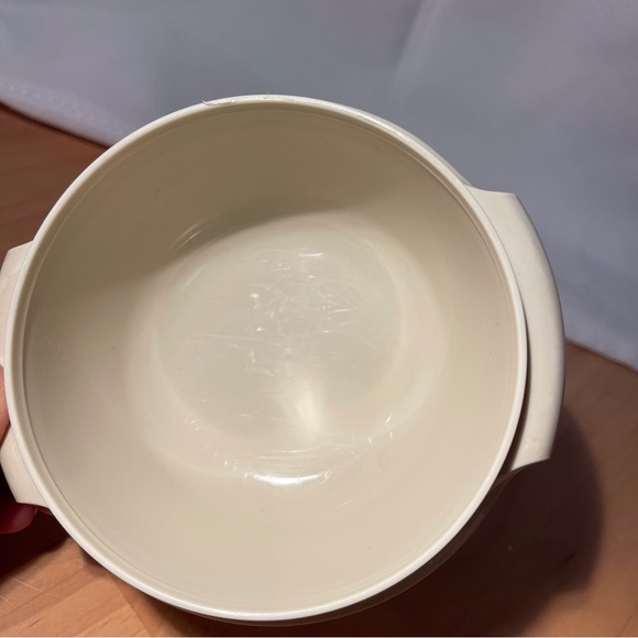 Tupperware Condiment Bowl & Caddy Almond Vintage - Picture 6 of 14